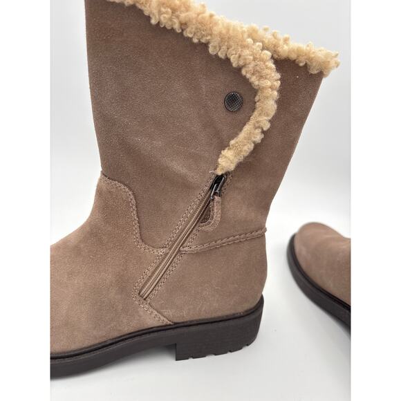 Clarks Opal Zip boots Convertible Ankle or Mid-Calf Boots Size 9.5 WIDE NEW - Picture 9 of 14